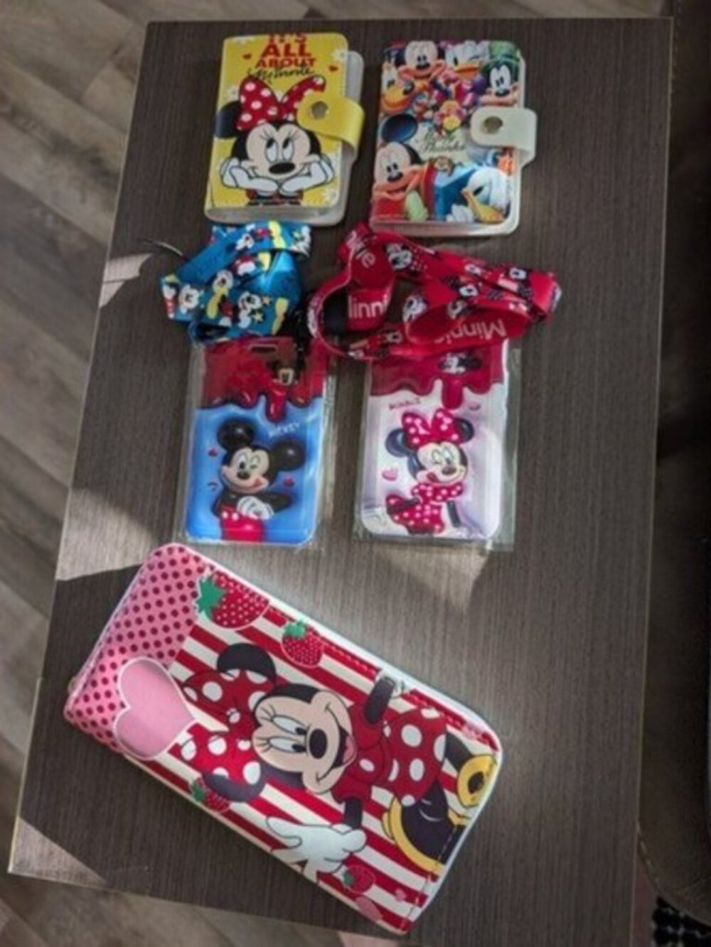 Minnie & Mickey Accessory Bundle – Wallet, Badge Holders, Lanyards & Card Wallet